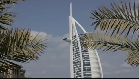 Burj Al Arab top close-up Stock Footage 10590176