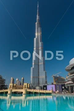 Burj al Khalifa, the tallest building in the world Stock Photos