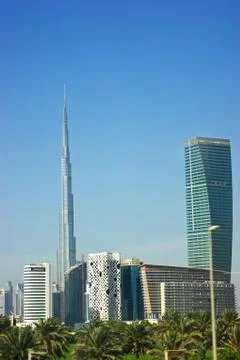 ,burj dubai (burj khalifa) highest skyscraper in the world Stock Photos
