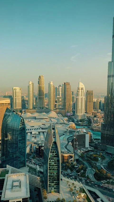 Burj Khalifa 6 Video stock 328837989