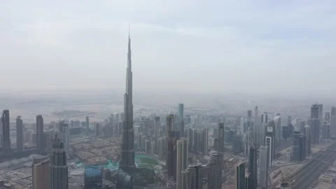 Burj khalifa by drone 库存影片 157257334