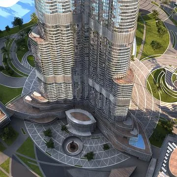 Burj Khalifa Dubai 3D Model