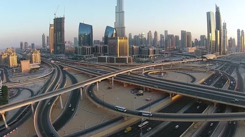Burj Khalifa Dubai Drone Stock Footage 172551607