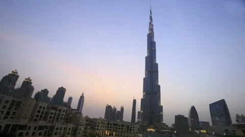 Burj Khalifa, Dubai Vídeo Stock 33512067