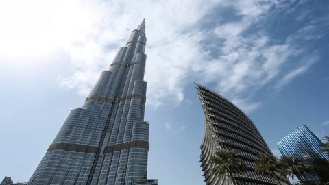 Burj Khalifa, Dubai skyscraper, UAE 動画素材 70432457