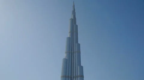 Burj Khalifa in Dubai, UAE Stock Footage 49312976