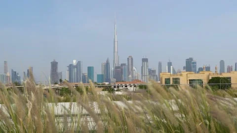 Burj Khalifa seen at the side of the roa... | Stock Video | Pond5