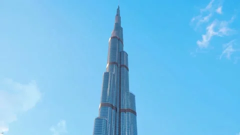 Burj Khalifa - Timelapse Sky View Stock Footage 235908666