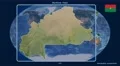 Burkina Faso - 3D tube zoom (Kavrayskiy VII projection). Satellite 4k or 4k+ Resolution