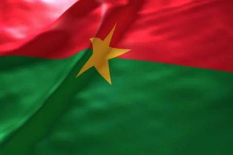 Burkina Faso flag background Stock Illustration