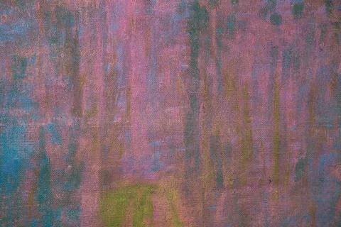 Burlap background painted with colored paint in different colors Stock Photos
