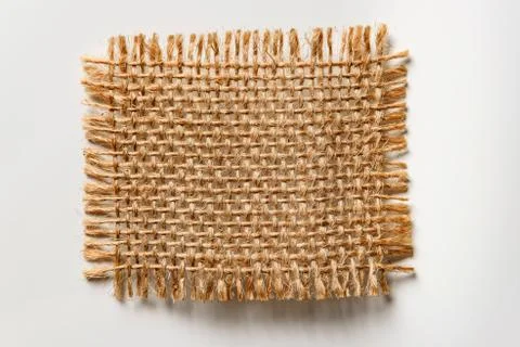 Burlap fabric Foto stock