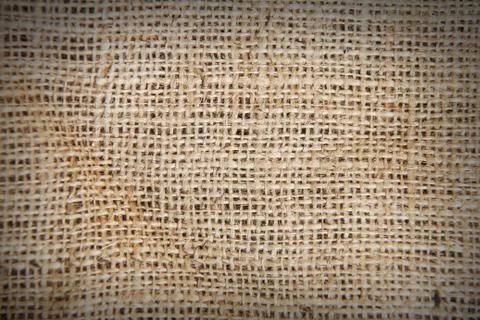 Burlap Fabric Texture Stockfoto's