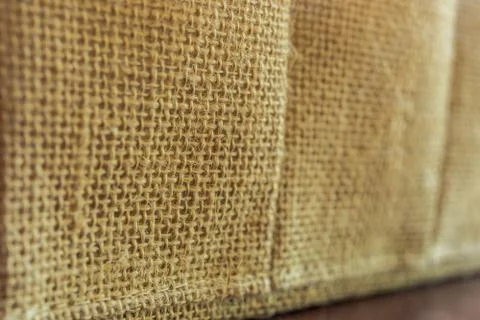 Burlap hessian sacking as background texture Stock Photos