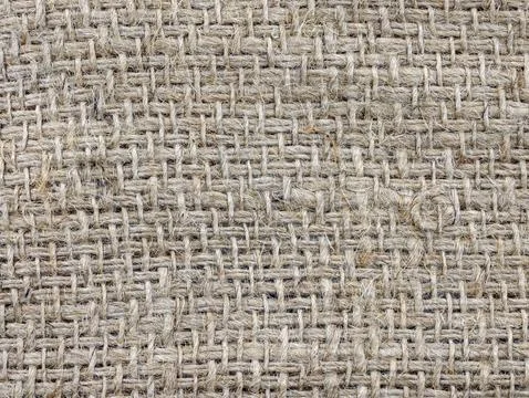 Burlap rough fabric background. Stock Photos