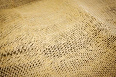 Burlap sack, hemp texture background pattern. Close up of hessian texture bac Stock Photos