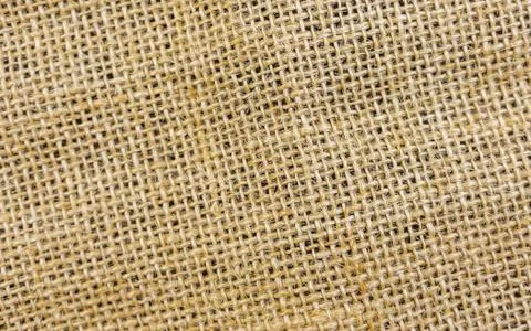 Burlap sack, hemp texture background pattern. Close up of hessian texture bac Foto stock