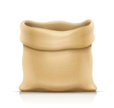Burlap sack for products. Eps10 vector illustration. Stock Illustration