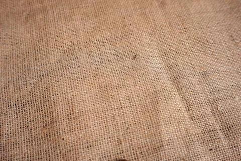 Burlap sack texture for text background, design material or decoration Stock Photos