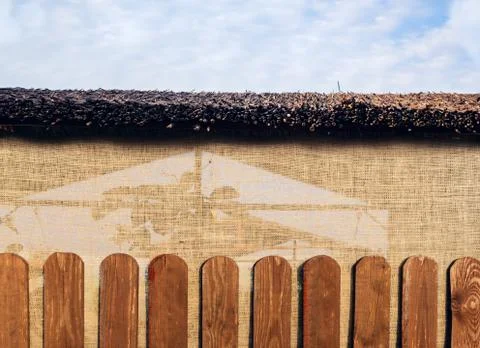 Burlap texture background . Stock Photos