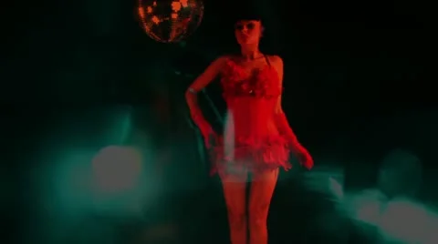 Burlesque gogo dancer Video stock 12461729