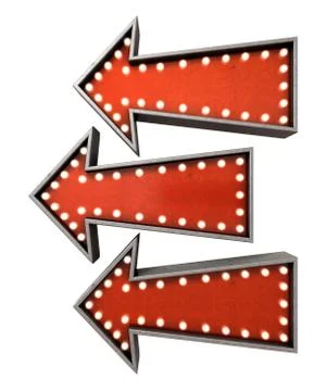 Burlesque Red Arrow Collections Stock Illustration