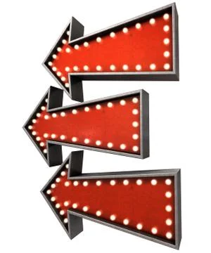 Burlesque Red Arrow Collections Stock Illustration