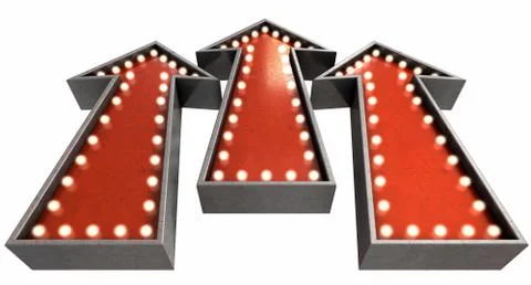Burlesque Red Arrow Collections Stock Illustration