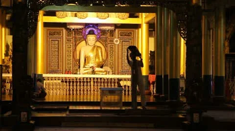 Burma Buddha 10 Stock Footage