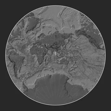 Burma tectonic plate. Bilevel. Lagrange. Boundaries Stock Illustration
