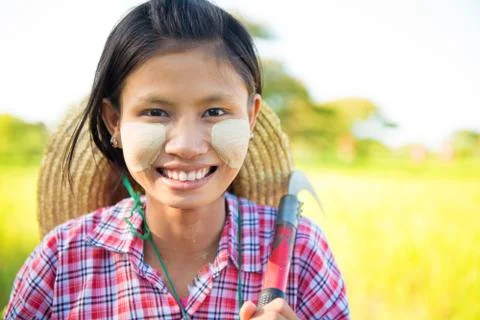 Burmese farmer Stock Photos