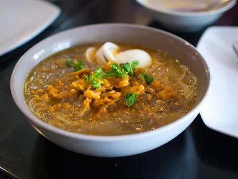 Burmese Mohinga Stock Photos