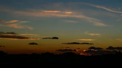 Burn cloud sunset 01 Stock Footage 20480303