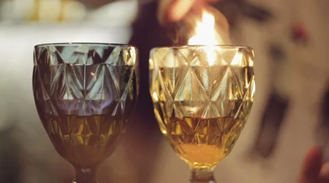 Burn cocktail Stock Footage 68757537