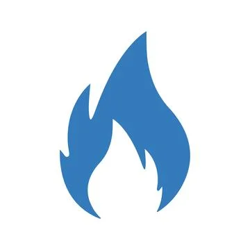 Burn, explosion, flame icon. Glyph style vector EPS. Stock Illustration
