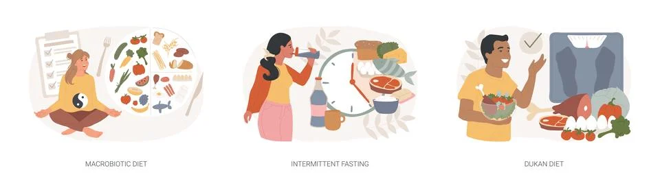 Burn fat isolated concept vector illustration set. Stock Illustration