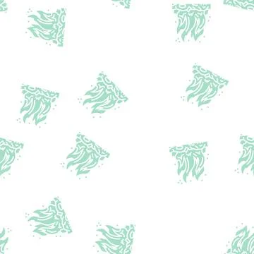 Burn fire glyph seamless pattern Stock Illustration