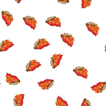Burn fire isometric icon seamless pattern Stock Illustration