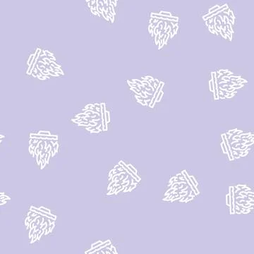 Burn fire line vector seamless pattern 스톡 일러스트