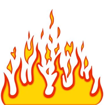 Burn flame fire vector background 库存插图