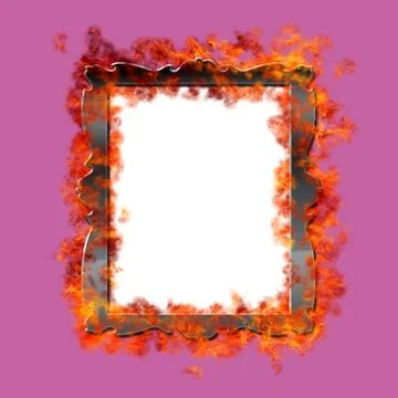 Burn frame. Stock Illustration