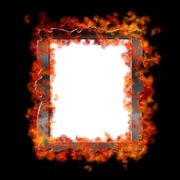 Burn frame. Stock Illustration
