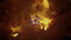 The Burn logo (2 in 1) Stock After Effects