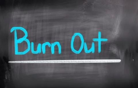 Burn Out Concept Stock Illustration