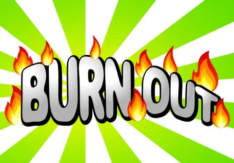 Burn out Stock Illustration
