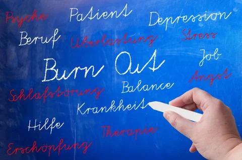 Burn out Illustrazione stock