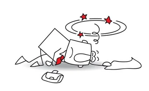 Burn out of joe Stock Illustration