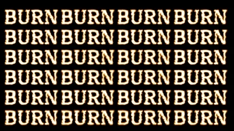 Burn Pattern Text Effect Stock Footage 336838753