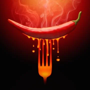 Burn Pepper Stock Illustration