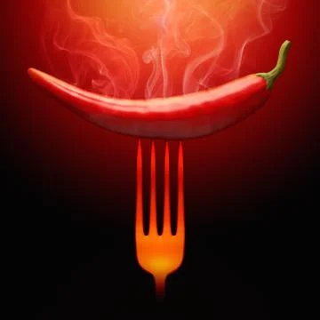 Burn Pepper Illustrazione stock